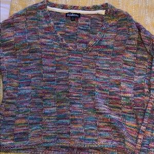 Women’s rainbow thread cropped sweater